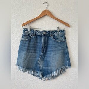 Free People We The People Bailey Frayed Hem Skirt